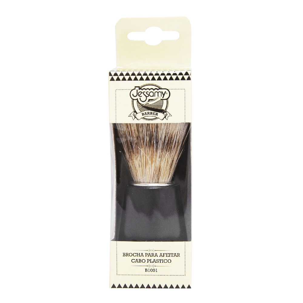 BROCHA DE AFEITAR GRANDE CABO PLASTICO NEGRO | Vista 3